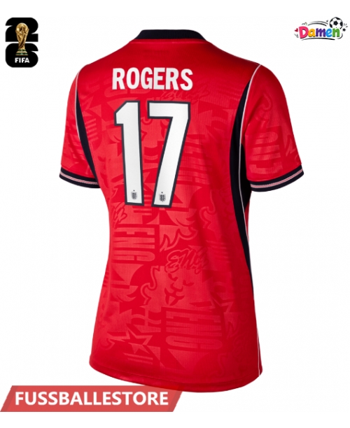 Günstige England Morgan Rogers #17 Auswärtstrikot Damen WM 2026 Kurzarm